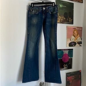 true religion flared denim jeans